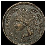 1867 Indian Head Cent CLOSELY UNCIRCULATED