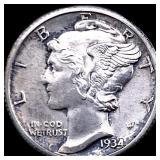 1934-D Mercury Dime CHOICE BU