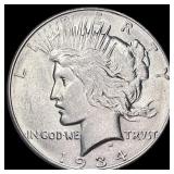 1934-D Silver Peace Dollar CLOSELY  UNCIRCULATED