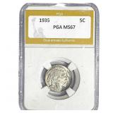 1935 Buffalo Nickel PGA MS67