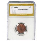 1909 Wheat Cent PGA MS66 RD