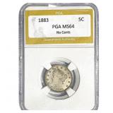 1883 Liberty Victory Nickel PGA MS64
