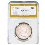 1960 Franklin Half Dollar PGA MS65