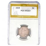 1929 Buffalo Nickel PGA MS66+