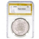1900 Morgan Silver Dollar PGA MS64