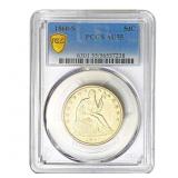 1860-S Seated Liberty Half Dollar PCGS AU55
