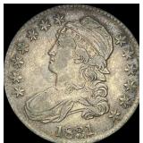 1831 Capped Bust Half Dollar NEARLY  UNCIRCULATED