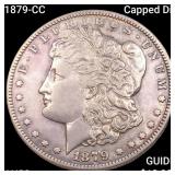 1879-CC Capped Die Morgan Silver Dollar CHOICE AU