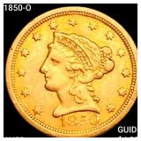 1850-O $2.50 Gold Quarter Eagle CHOICE AU