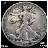 1921 Walking Liberty Half Dollar NEARLY UNC
