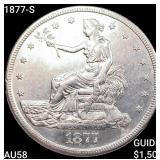 1877-S Silver Trade Dollar CHOICE AU