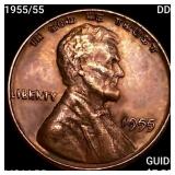 1955/55 DDO Wheat Cent CHOICE BU