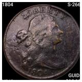 1804 S-2666 Draped Bust Large Cent NEARLY UNC