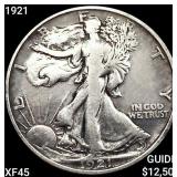 1921 Walking Liberty Half Dollar NEARLY UNC