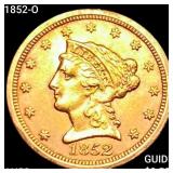 1852-O $2.50 Gold Quarter Eagle CHOICE AU