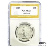 1925 Lynchburg Half Dollar PGA MS67