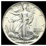 1945 Silver Half Dollar (Walking Liberty) UNCIRCUL
