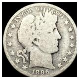 1896-O Silver Barber Half Dollar NICELY CIRCULATED