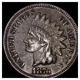 1876 Indian Head Cent NEARLY UNCIRCULATED