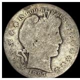 1897 Barber Half Dollar NICELY CIRCULATED