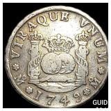 1749 Colonial Spain Silver 4 Reales NEARLY UNCIRCU
