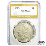 1889 Morgan Silver Dollar PGA MS65