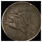 1858 Copper-Nickel Flying Eagle Cent ABOUT UNCIRCU