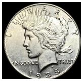 1935 Silver Peace Dollar CLOSELY UNCIRCULATED