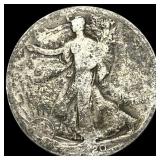 1917-S Silver Walking Liberty Half Dollar NICELY C