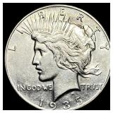 1935 Silver Peace Dollar CLOSELY UNCIRCULATED