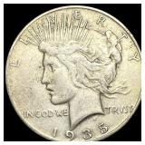 1935-S Silver Peace Dollar LIGHTLY CIRCULATED