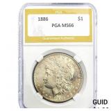 1886 Morgan Silver Dollar PGA MS66