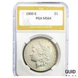 1900-S Morgan Silver Dollar PGA MS64