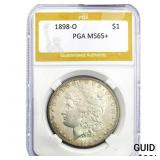 1898-O Morgan Silver Dollar PGA MS65+