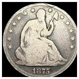 1875 Seated Liberty Half Dollar HIGH GRADE