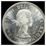 1964 Canada Silver Dollar Charlottetown UNCIRCULAT