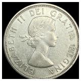 1964 Canada Silver Dollar Charlottetown UNCIRCULAT