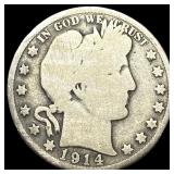 1914 Silver Half Dollar (Barber) NICELY CIRCULATED