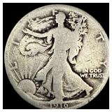1916 Walking Liberty Half Dollar NICELY CIRCULATED
