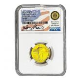 2016-W 1/4oz Gold 25c Standing Liberty NGC SP70