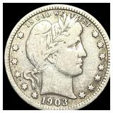 1903 Barber Silver Quarter LIGHTLY CIRCULATED