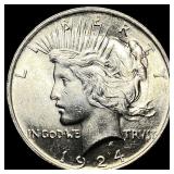 1924 Silver Peace Dollar UNCIRCULATED