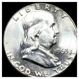 1963 Franklin Silver Half Dollar GEM BU