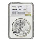 2019-S Silver Eagle NGC Enhanced Rev PF69