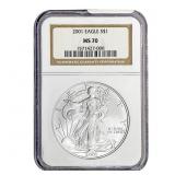 2001 Silver Eagle NGC MS70