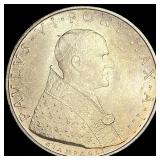1965 Vatican Silver 500 Lire UNCIRCULATED