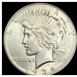 1934 Peace Silver Dollar CLOSELY UNCIRCULATED