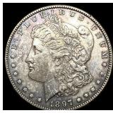 1897-S Silver Morgan Dollar CLOSELY UNCIRCULATED