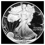 1991-S Silver American Eagle Proof $1 CHOICE PROOF
