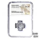 Roman Gallienus, AD 253-268 BI Dbl-Denarius NGC C